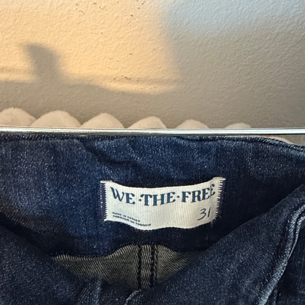 We The Free Dark Blue High-Rise Flare Jeans - Picture 9 of 9